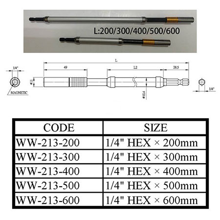 Extension Bit Holder - WW-213-400
