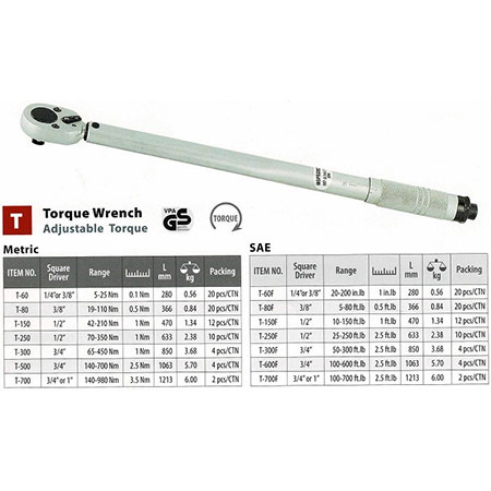 Product Torque Wrench - T-150