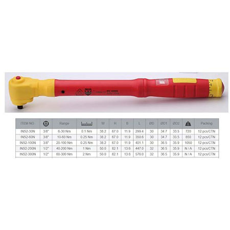 Insulated Torque Wrench - INS2-200N